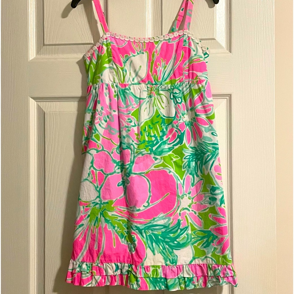 Lilly Pulitzer, girls size 14, summer spaghetti strap (adjustable) dress.